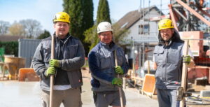 Bauerbeiter auf einer Baustelle