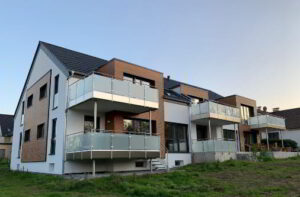 Neubau eines energieeffizienten Mehrfamilienhaus mit 8 Wohneinheiten in Bielefeld.